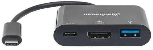 MANHATTAN MULTIPORT ADAPTER USB-C 3.1 NA HDMI/USB-A/USB-C 152037 na Arena.pl