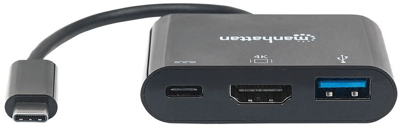 MANHATTAN MULTIPORT ADAPTER USB-C 3.1 NA HDMI/USB-A/USB-C 152037 zdjęcie 3