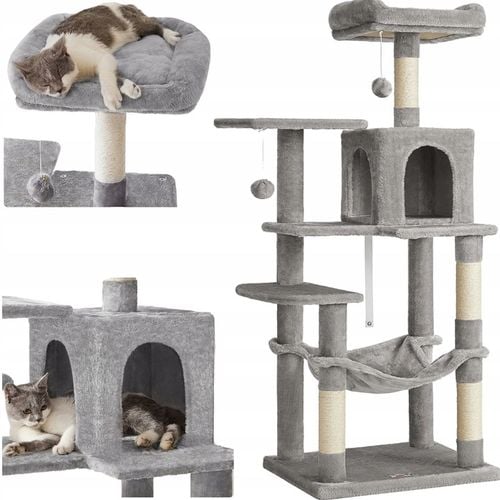 DRAPAK DLA KOTA DUŻY LEGOWISKO SŁUPEK WIEŻA DOMEK 6 POZIOMÓW WYSOKI 143cm na Arena.pl