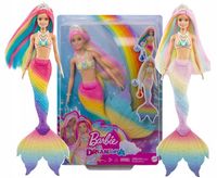 LALKA BARBIE SYRENKA MAGICZNA TĘCZOWA PRZEMIANA lalka zmienia kolor