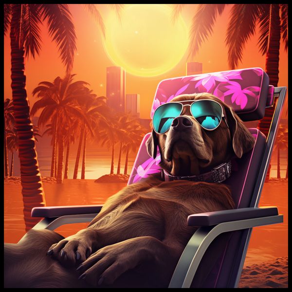 Plakat 70x70cm Lato w Stylu zdjęcie 2