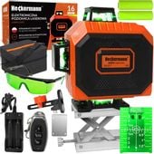 POZIOMICA LASEROWA 360° LASER 4D KOMUNIKATY PL + OKULARY + TARCZA