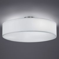 Abażurowa lampa sufitowa Hotel plafon do sypialni okrągły biały