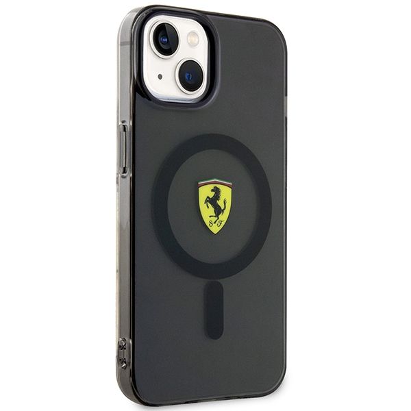 Etui Ferrari do iPhone 15, iPhone 14, iPhone 13, Czarny MagSafe zdjęcie 4