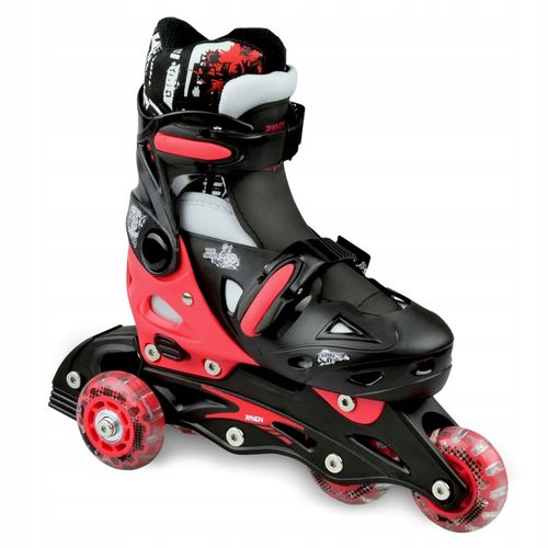 Rolko-Wrotki 3w1 Regulowane RAVEN Singer Black/Red 37-40 na Arena.pl