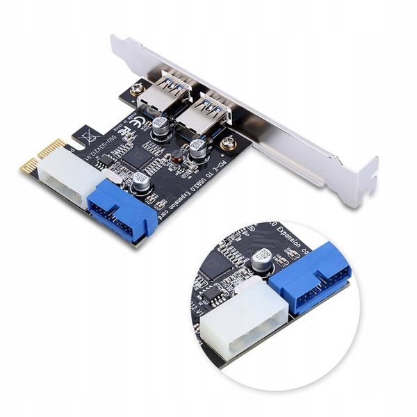 ADAPTER KARTA PRZEJŚCIÓWKA PCIE USB3.0 KONTROLER zdjęcie 2