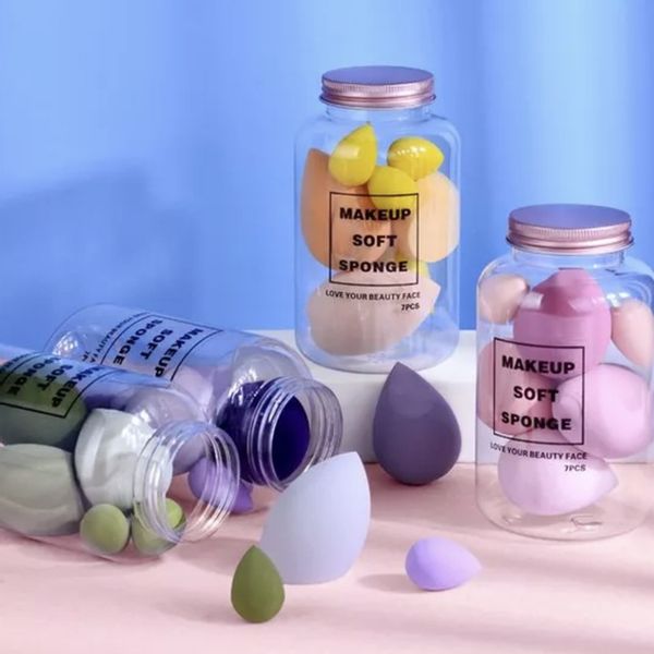 Zestaw 7szt GĄBECZKI do makijażu BLENDER gąbeczka DO PUDRU fluidu RÓŻU zdjęcie 2