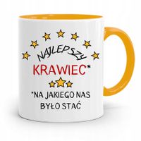 Kubek Żółty Dla Krawca Najlepszy Krawiec Prezent Z Nadrukiem Ze Zdjęciem