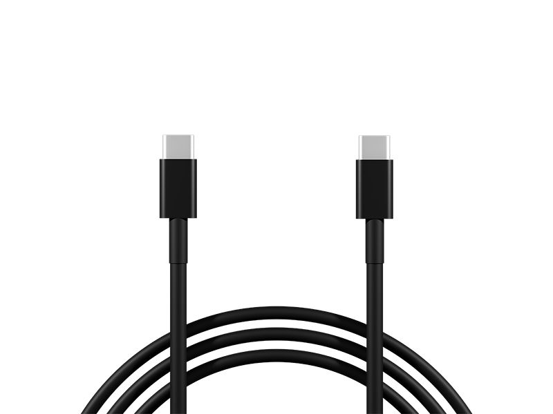 Przyłącze USB-C - USB-C 2.0 1,0m czarne zdjęcie 1