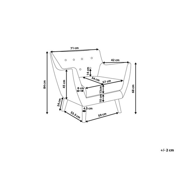 Fotel różowy DRAMMEN zdjęcie 7