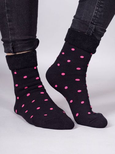 Skarpety dziewczęce frotte w kropki 3PAK 31-34 YOCLUB na Arena.pl