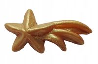 OZDOBNA GWIAZDKA BETLEJEMSKA cukrowa 5cm złota