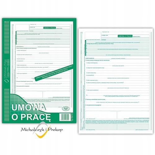 umowa o pracę a4 nowa 500-1k na Arena.pl