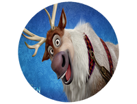 Opłatek na tort Kraina Lodu