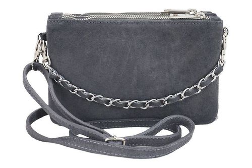 Barberini's - listonoszka zamszowa - Szara jasna na Arena.pl