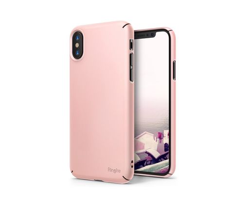 REARTH RINGKE SLIM Apple iPhone X - PEACH PINK na Arena.pl