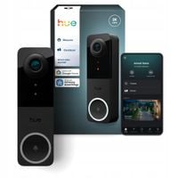 Dzwonek bezprzewodowy Philips Hue Wired Video Doorbell Camera Czarny