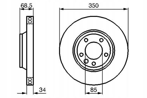 TARCZA HAM PRZOD LE 350X34 V BOSCH na Arena.pl