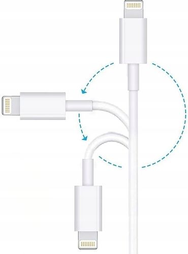 Kabel USB-C - Lightning PD 20W 3A przewód do ładowania i danych. 100 cm na Arena.pl
