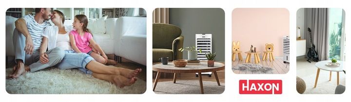 Klimatyzator wodny przenośny HAXON ZAX 4w1 LED nawilżacz pilot + wkłady zdjęcie 7