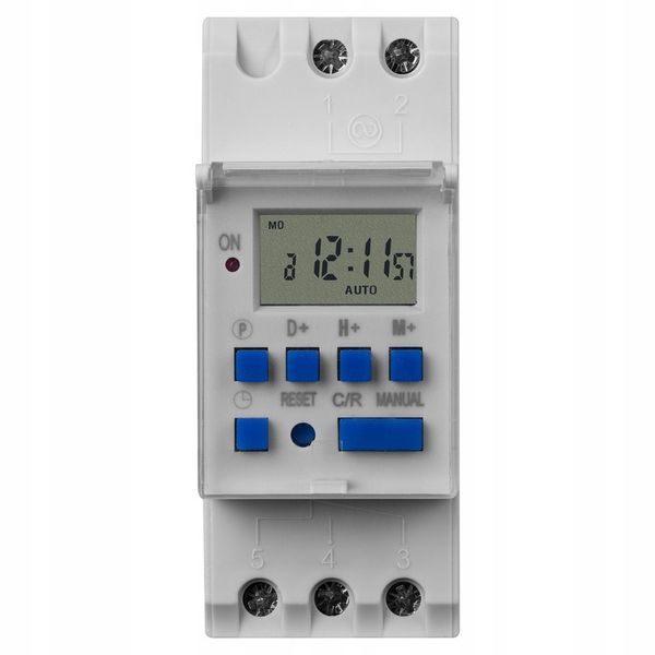 Timer programator czasowy tygodniowy na szynę TH35 zdjęcie 7