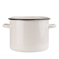 GARNEK EMALIOWANY EMALIA RYBNIK KREMOWY 22 CM 5,5 L