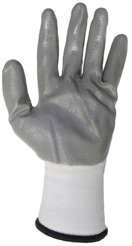 Rękawice robocze nitrylowe szare | R.9 na Arena.pl