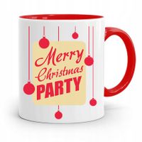 Kubek Czerwony Świąteczny Pod Choinkę Na Mikołaja Z Nadrukiem Ze Zdjęciem