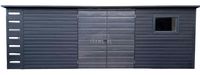 Schowek domek ogrodowy 6x2,5m + wiata 0,5m Brama okno dach spad w tył TS983