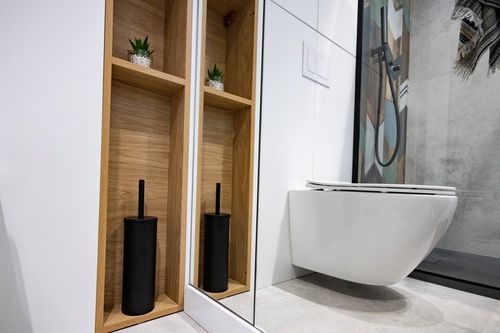 SZCZOTKA TOALETOWA WC STOJĄCA STALOWA CZARNA ZAMYKANA na Arena.pl