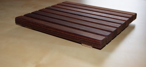 Podkładka z drewna pod  garnek kwiatek 20 x 21 x 2,2cm na Arena.pl