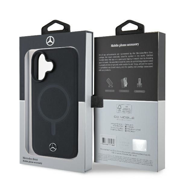 Etui Mercedes do iPhone 16, Czarny, MagSafe zdjęcie 8