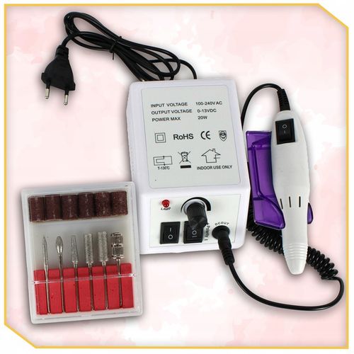 FREZARKA DO PAZNOKCI MANICURE PEDICURE PROFESJONALNA MOCNA 20W frezy zestaw na Arena.pl