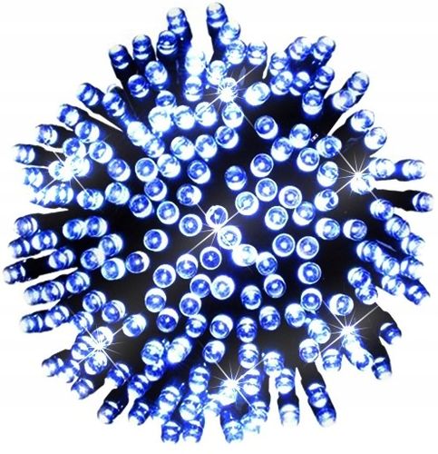 LAMPKI CHOINKOWE 1000 LED STAŁE + FLASH ZEW/WEW KURTYNA NIEBIESKI na Arena.pl