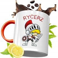 Kubek Pomarańczowy Dla Dzieci Na Dzień Dziecka Z Nadrukiem Ze Zdjęciem