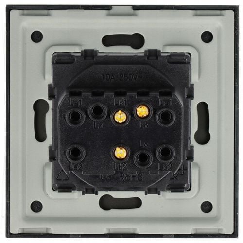 WŁĄCZNIK WYŁĄCZNIK ŚWIATŁA SZKLANY POJEDYNCZY SCHODOWY CZARNY na Arena.pl