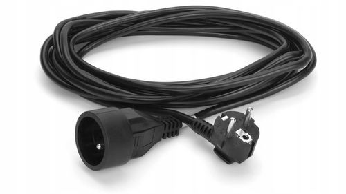 PRZEDŁUŻACZ SIECIOWY 1 GNIAZDO UZIEMIENIE GRUBY ELEKTRYCZNY KABEL RTV na Arena.pl