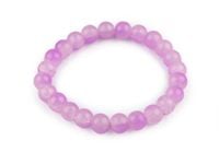 Bransoletka elastyczna z szklanymi koralikami