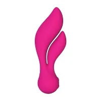 swan the feather swan pink - masażer z podwojnym napędem, silikon, 16.5 cm