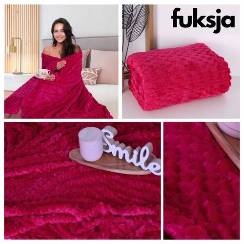 KOC ŚWIĄTECZNY 160X200 NARZUTA NA ŁÓŻKO NA KANAPĘ MIĘKKI PLED Z MIKROFIBRY na Arena.pl