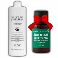 BE COLOR FINALIZER SZAMPON ZAKWASZAJĄCY 1000ML + GRATIS SERUM BIOELIXIRE
