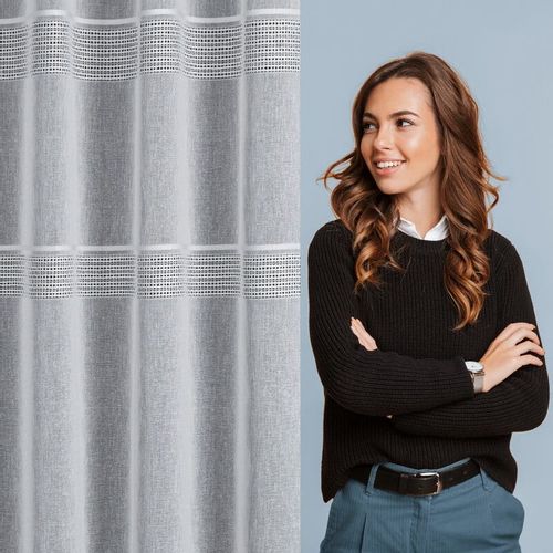 Firana gotowa INES NA TAŚMIE 140X270 CM Biała na Arena.pl