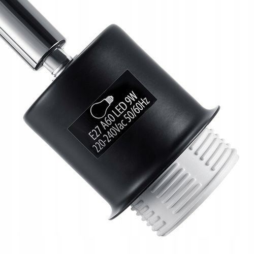 Lampa Podłogowa Łukowa 3000K Regulowana wysokość Czarny klosz E27 9W na Arena.pl