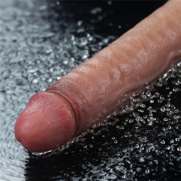 9.5" Real Softee Rechargeable Silicone Vibrating Dildo zdjęcie 9