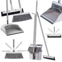 KADAX Zestaw Do Sprzątania 3W1 Zamiatania Miotła szufelka Ściągacz Podłogi