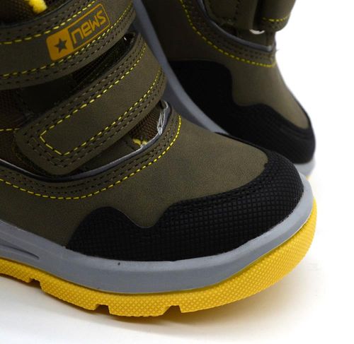 Buty zimowe chłopięce NEWS 22DZ23-5250 - khaki 27 na Arena.pl