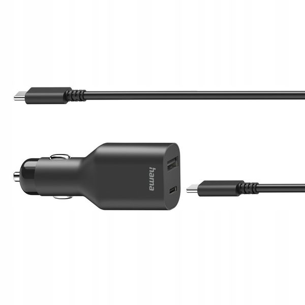ŁADOWARKA samochodowa HAMA USB USB-C + kabel USB-C zdjęcie 4