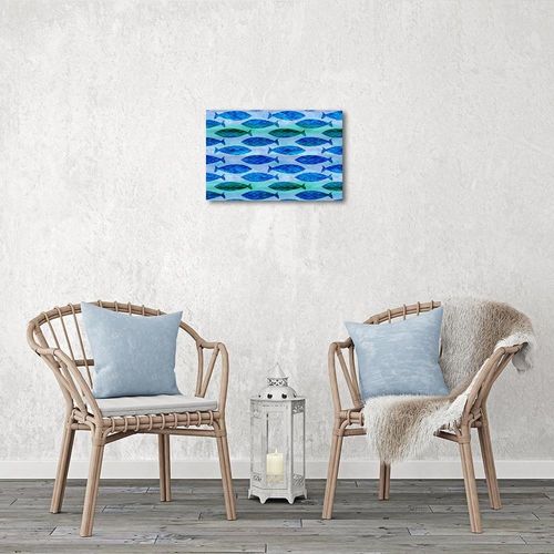 Obraz na płótnie – Canvas, Wzór w ryby 60x40 na Arena.pl