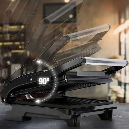 KONTAKTOWY GRILL ELEKTRYCZNY OPIEKACZ SKŁADANY TOSTER PANINI KANAPEK na Arena.pl