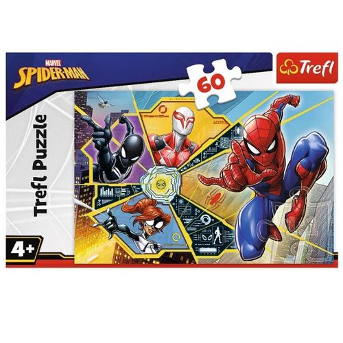 PUZZLE 60 W SIECI MARVEL SPIDERMAN 17372 na Arena.pl